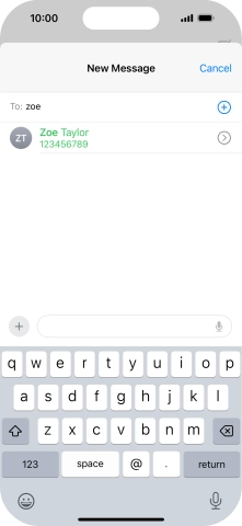 Press the required contact.