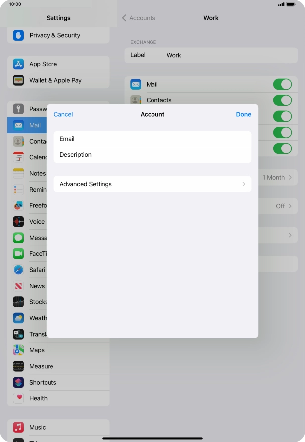 Press Advanced Settings.
