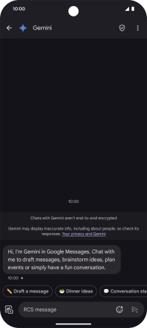Press the text input field.