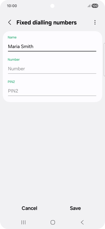 Press Number and key in the required phone number.