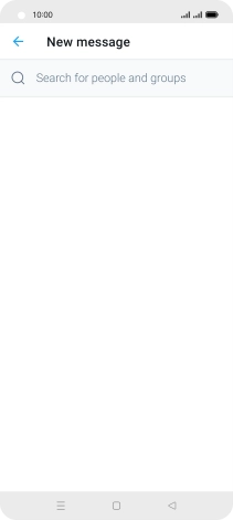 Press the search field. Press the search field.