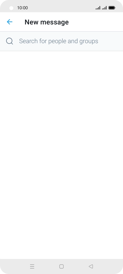 Press the search field. Press the search field.