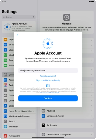 Press Continue. Press Continue.