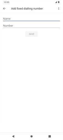 Press Name and key in the required name.