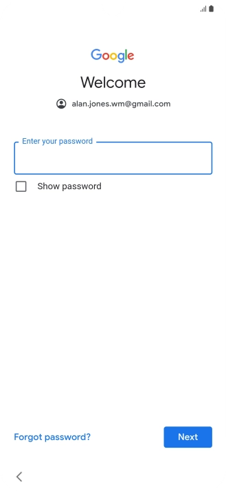Press the field below 