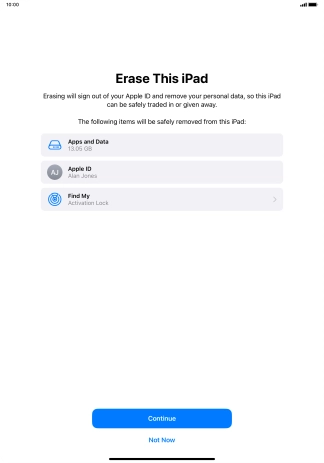 Press Continue. Press Continue.