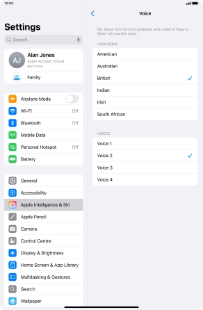 Press the required accent. Press the required accent.