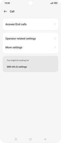 Press Operator-related settings.