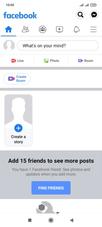 Press the text input field.
