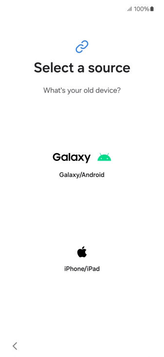 Press the required setting and follow the instructions on the screen to transfer the content from another phone.