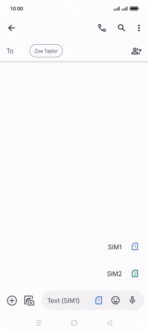 Press the required SIM.