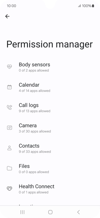 Press the required phone function.