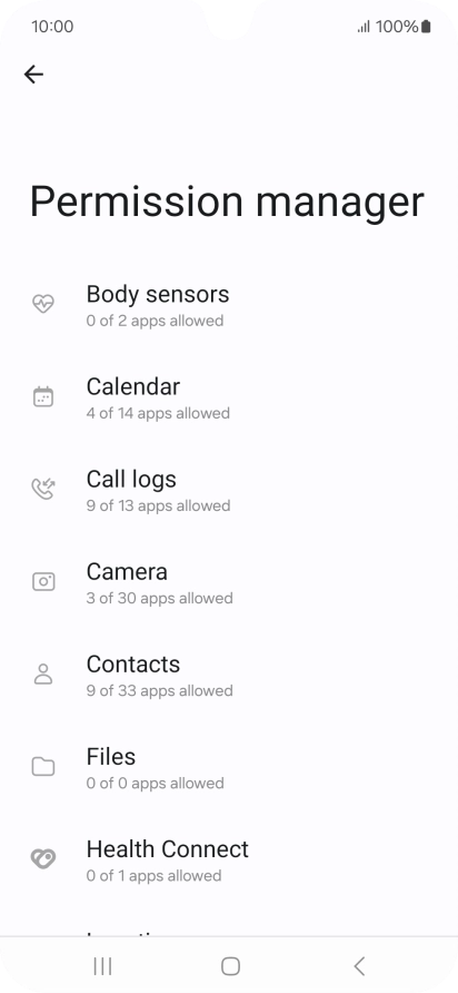 Press the required phone function.