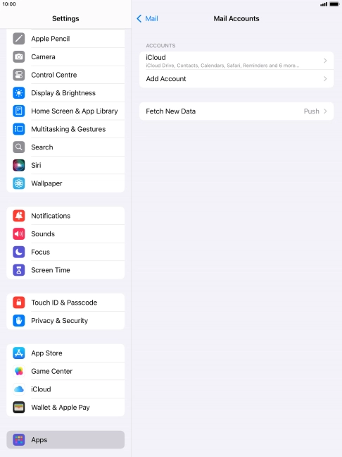 Press the Home key to return to the home screen.