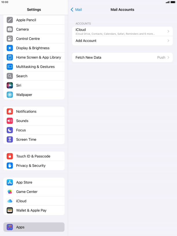 Press the Home key to return to the home screen.