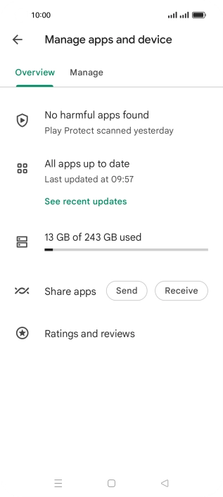 Press Manage. Press Manage.