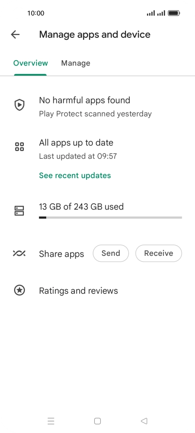 Press Manage. Press Manage.