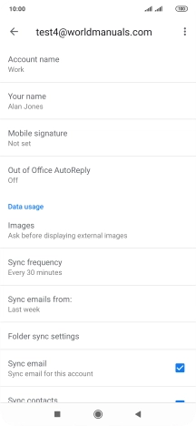 Press Account name and key in the required name.
