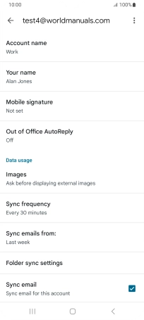 Press Account name and key in the required name.