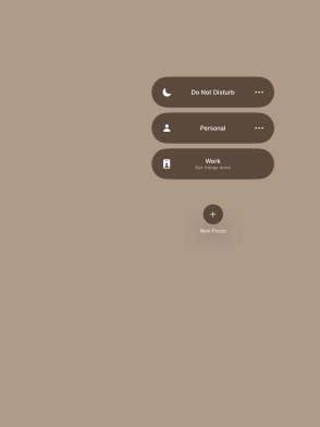 Press the required focus mode to activate or deactivate it immediately. Press the required focus mode to activate or deactivate it immediately.