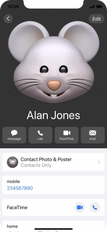 Slide your finger upwards starting from the bottom of the screen to return to the home screen.