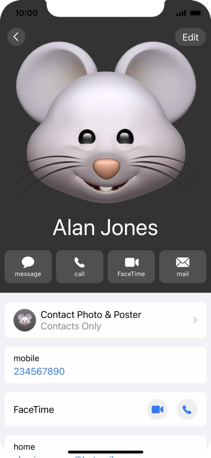 Slide your finger upwards starting from the bottom of the screen to return to the home screen.