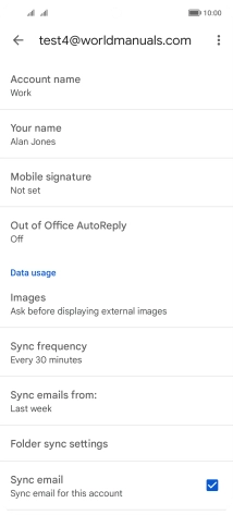 Press Account name and key in the required name. Press Account name and key in the required name.