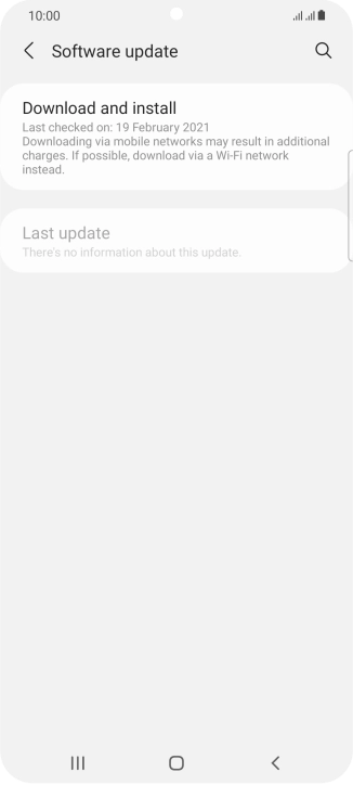 Press Download and install. If a new software version is available, it's displayed. Follow the instructions on the screen to update the phone software. Press Download and install. If a new software version is available, it's displayed. Follow the instructions on the screen to update the phone software.
