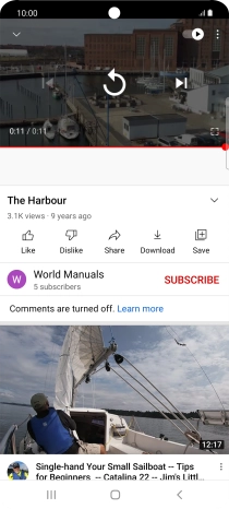 Press the Home key to return to the home screen.
