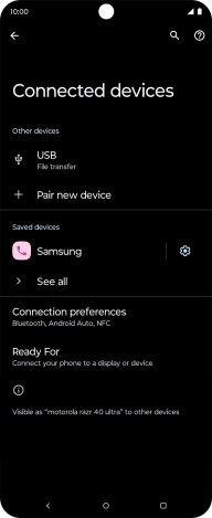 Press the Home key to return to the home screen.