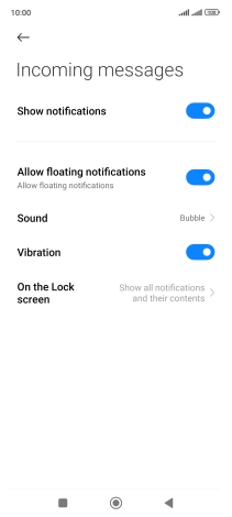 Press the Home key to return to the home screen.