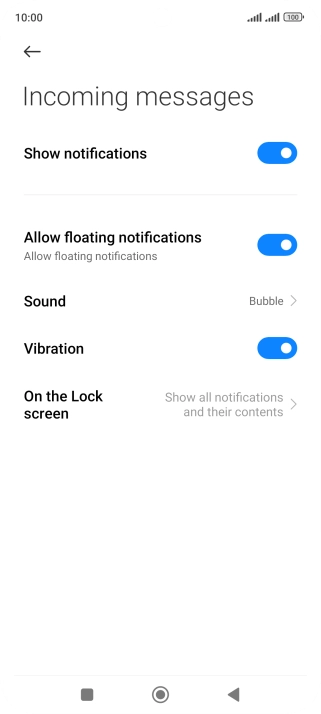 Press the Home key to return to the home screen.