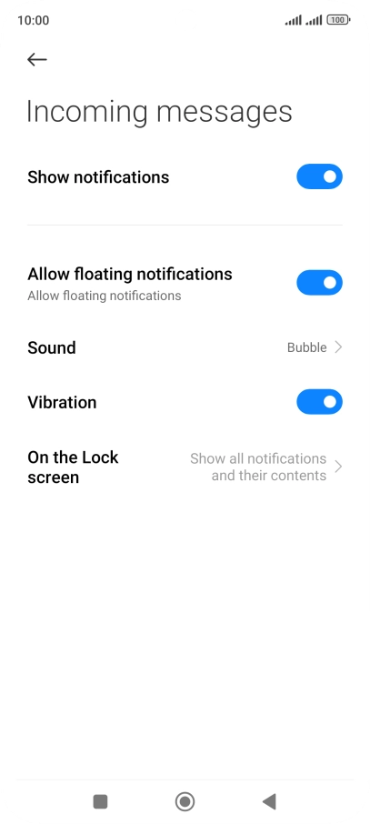 Press the Home key to return to the home screen.