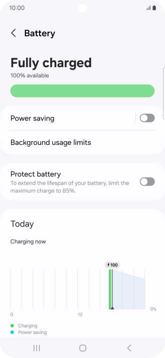 Press Power saving. Press Power saving.