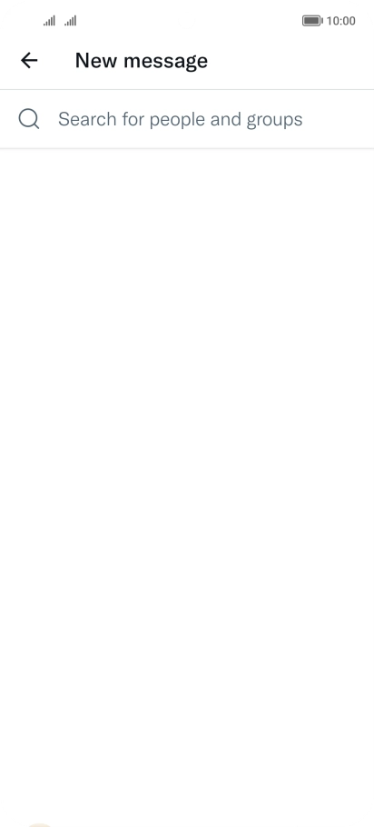 Press the search field. Press the search field.