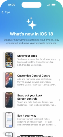 Slide your finger upwards starting from the bottom of the screen to return to the home screen.