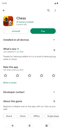 Press the Home key to return to the home screen.