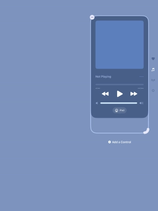 Press the remove icon on the required function to remove it from Control Centre. Press the remove icon on the required function to remove it from Control Centre.