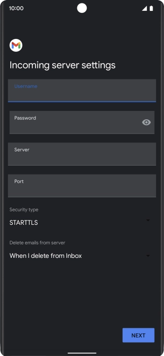 Press the field below 