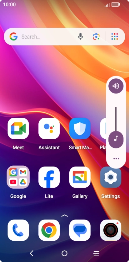 Press the sound mode icon.