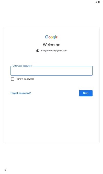 Press the field below 