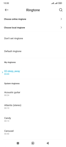 Press the Home key to return to the home screen.