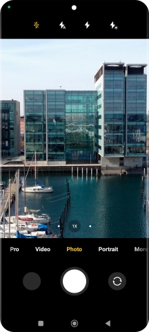 Press the required setting.