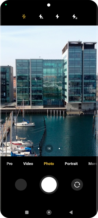 Press the required setting.