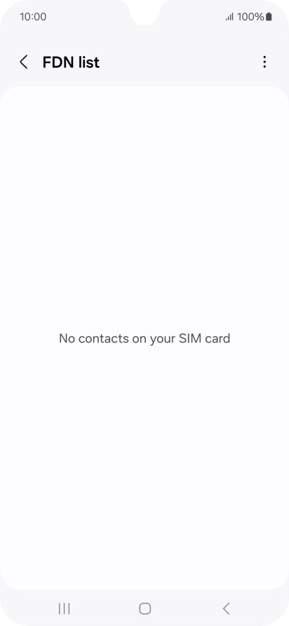 Press the menu icon.