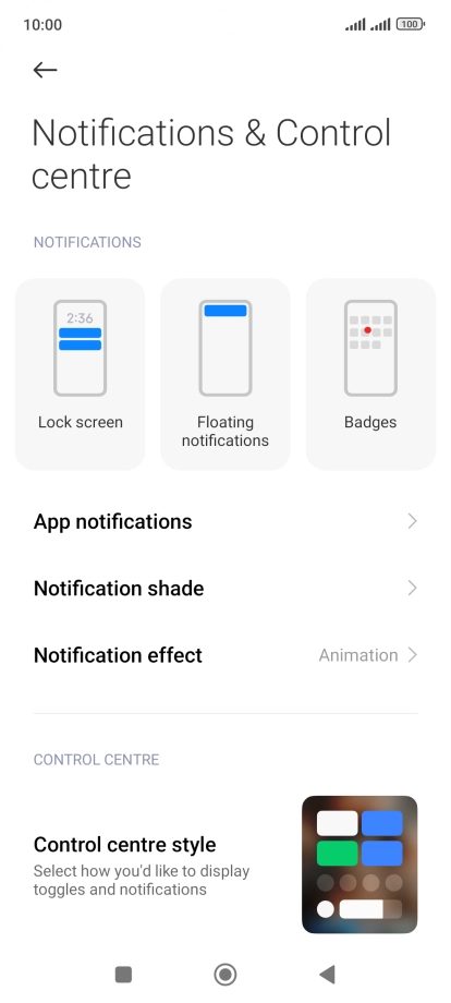 Press App notifications.
