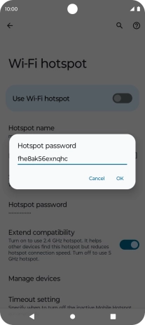Key in the required password and press OK.