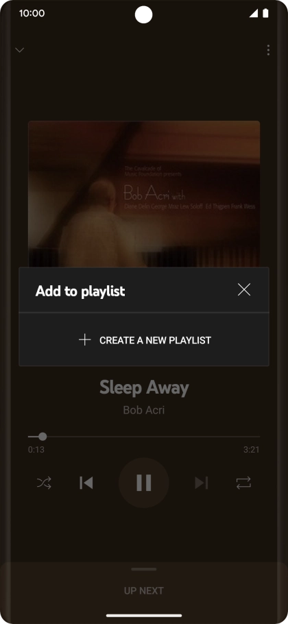 Press CREATE A NEW PLAYLIST. Press CREATE A NEW PLAYLIST.