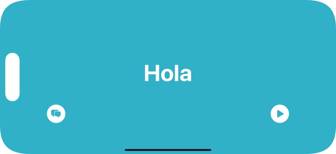Press the split view icon to go back to display of both languages.