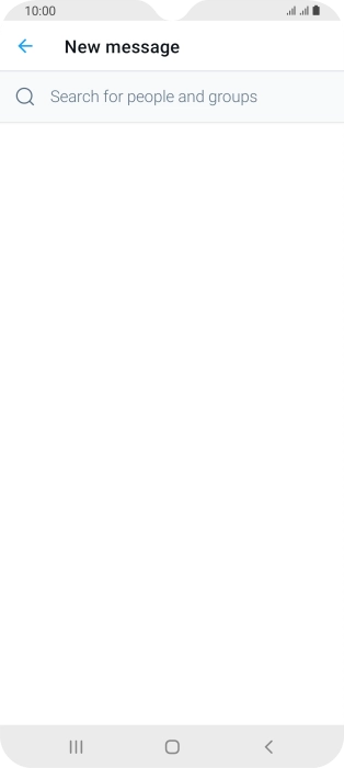 Press the search field.